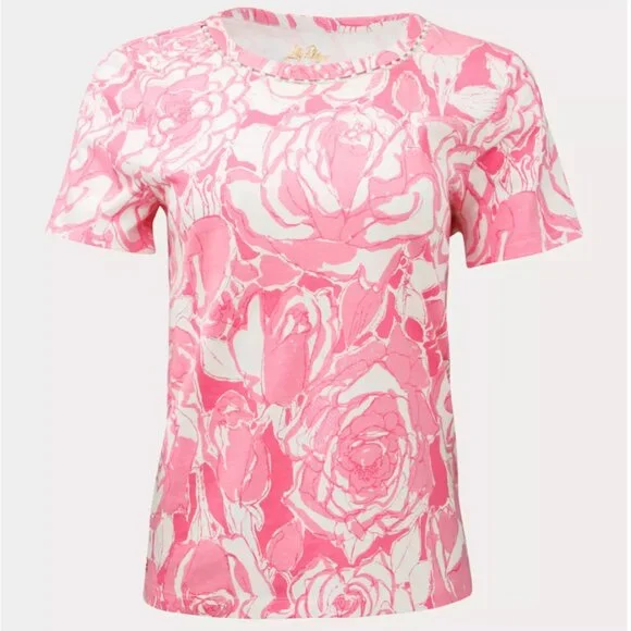 Lilly Pulitzer Clairmont Pearl Knit Top - Confetti Pink Rosanna